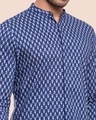 Shop Men's Printed Mandarin Collar Relaxed Fit Shirt