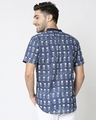 Shop Men's Printed Mandarin Collar Shirt-Full