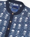 Shop Men's Printed Mandarin Collar Shirt