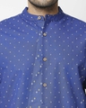 Shop Men's Printed Mandarin Collar Shirt