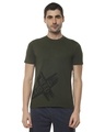 Shop Men's Printed Stylish Half Sleeve Casual T-Shirt-Front
