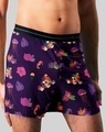 Shop Men's Purple All Over Printed Boxers-Front