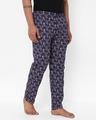 Shop Men's Purple All Over Printed Cotton Lounge Pants-Full