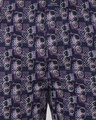 Shop Men's Purple All Over Printed Cotton Lounge Pants