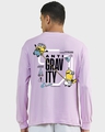 Shop Men's Purple Anti Gravity Graphic Printed Oversized T-shirt-Design