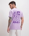 Shop Men's Purple AOT Founding Titan Graphic Printed T-shirt-Front
