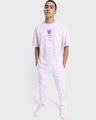 Shop Men's Purple AOT- Founding Titan Graphic Printed Oversized T-shirt