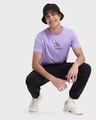 Shop Men's Purple Balanced Diet Typography T-shirt-Full