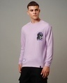 Shop Men's Purple Beast Rider Graphic Printed Oversized T-shirt-Design