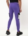 Shop Men's Purple & Black Color Block Joggers-Design