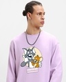 Shop Men's Purple Certified Troublemakers (TJL) Graphic Printed Oversized T-shirt
