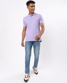 Shop Men's Purple Classic Pique Polo T-shirt-Full