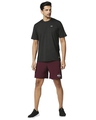 Shop Men's Purple Color Block Casual Shorts