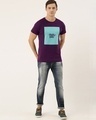 Shop Men's Purple Colourblocked T-shirt