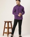 Shop Men's Purple Cotton Shirt-Full