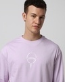 Shop Men's Purple Cursed Sasuke Graphic Printed Oversized T-shirt