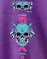 Shop Men's Purple Cyber Punk Graphic Printed Oversized Hoodies
