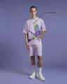 Shop Men's Purple EVA01 Graphic Printed Oversized T-shirt