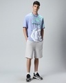 Shop Men's Baby Lavender Extraordinary Typography Oversized T-shirt