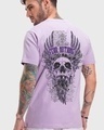 Shop Men's Purple Fear Nothing Graphic Printed T-shirt-Front