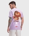 Shop Men's Purple Fire Dragon Graphic Printed T-shirt-Design