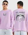 Shop Men's Purple Fist Of Khonshu Graphic Printed Oversized T-shirt-Front