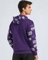Shop Men's Purple Graphic Printed Oversized Hoodies-Full