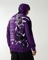 Shop Men's Purple Graphic Printed Oversized Hoodies