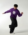 Shop Men's Purple Graphic Printed Oversized Hoodies