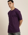 Shop Men's Purple Graphic Printed Oversized T-shirt-Design