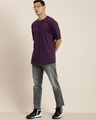 Shop Men's Purple Graphic Printed Oversized T-shirt