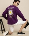 Shop Men's Purple Graphic Printed Oversized T-shirt-Full