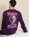 Shop Men's Purple Graphic Printed Oversized T-shirt-Front