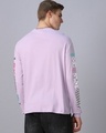 Shop Men's Purple Hide and Seek Graphic Printed Oversized T-shirt-Full