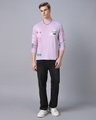 Shop Men's Purple Hide and Seek Graphic Printed Oversized T-shirt