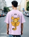 Shop Men's Purple Hug It Out Graphic Printed Oversized T-shirt-Front
