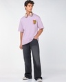 Shop Men's Purple Hug It Out Graphic Printed Oversized T-shirt