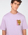 Shop Men's Purple Hug It Out Graphic Printed Oversized T-shirt