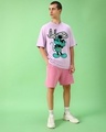 Shop Men's Purple Influencer Graphic Printed Oversized T-shirt