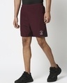 Shop Men's Purple Knee Striped Casual Shorts-Design