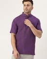 Shop Men's Purple Kurta-Front