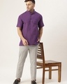 Shop Men's Purple Kurta-Full