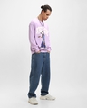 Shop Men's Purple Life is a Trip Graphic Printed Oversized T-shirt