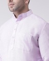 Shop Men's Purple Long Kurta-Full