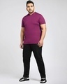 Shop Men's Purple Not So Wine Oversized Plus Size Hoodie T-shirt