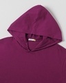 Shop Men's Purple Not So Wine Oversized Plus Size Hoodie T-shirt