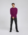 Shop Men's Purple Not So Wine Pique Shirt-Full