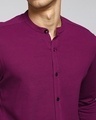 Shop Men's Purple Not So Wine Pique Shirt