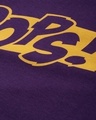 Shop Men's Purple Oops Typography Oversized T-shirt