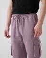 Shop Men's Purple Oversized Cargo Joggers